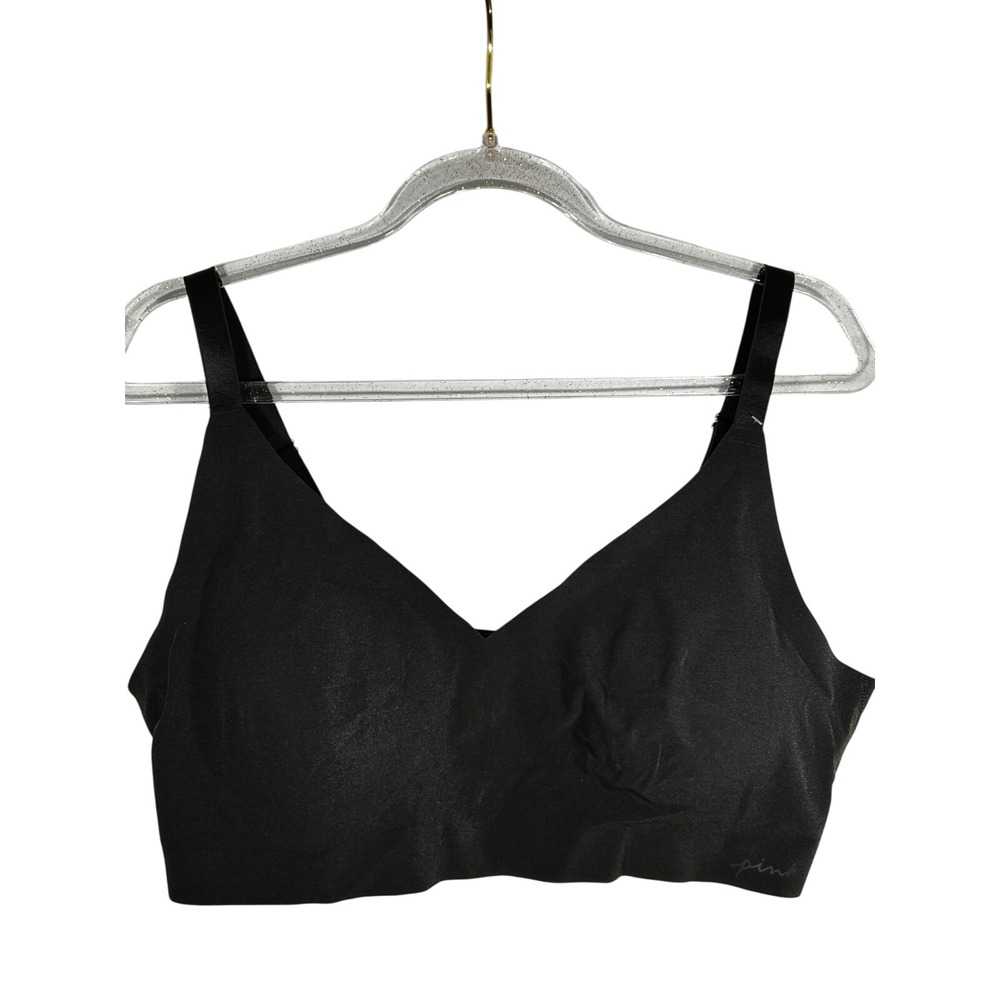 Victoria's Secret Bralette Bra Black Casual Wireless Padded Opaque XL - Picture 2 of 7